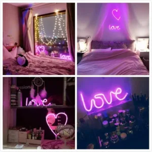 Love light decoration Pink