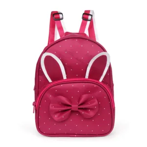 Pink Bow Ear Backpack Bag